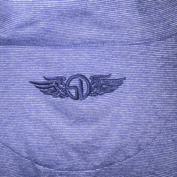 Men's Straight Down Performance Golf Quarter-Zip Pullover Blue Size M - Picture 3 of 9